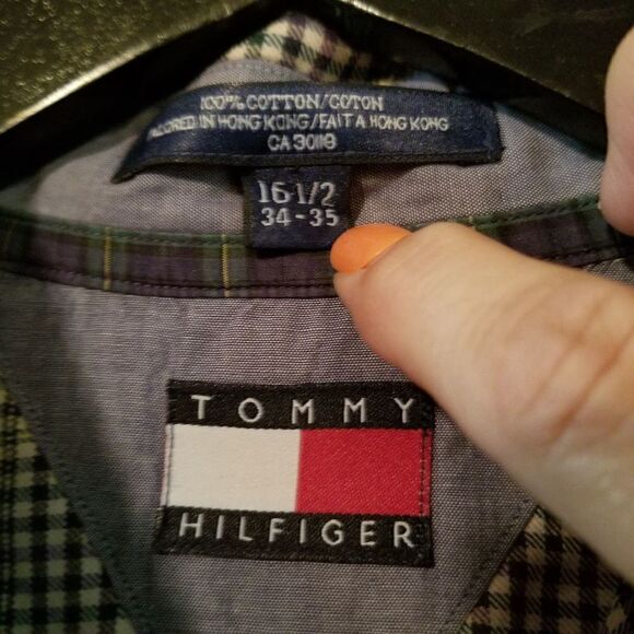 Tommy Hilfiger Plaid Button Down L - Picture 2 of 6